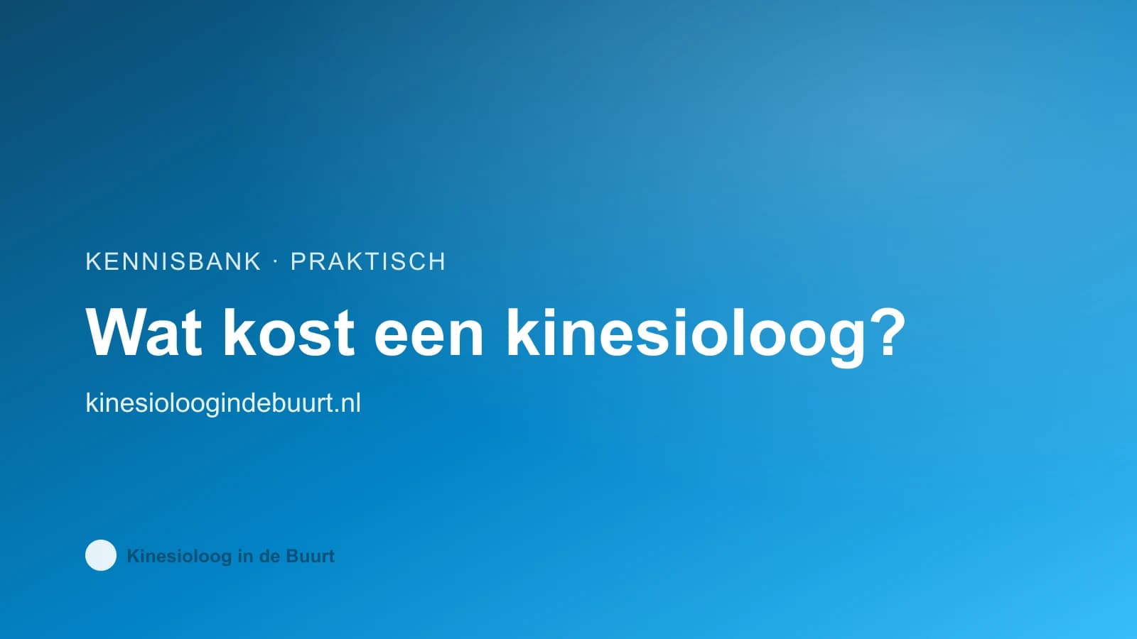 Kinesiologie kosten en vergoeding: overzicht van tarieven en zorgverzekering