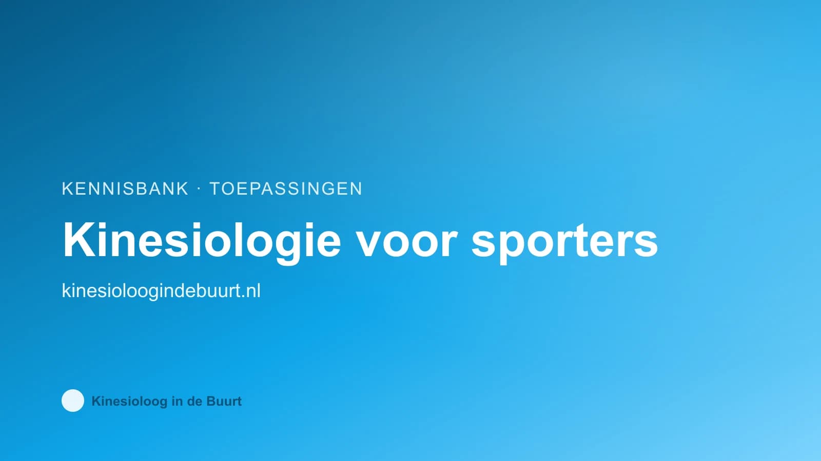 Kinesiologie voor sporters: spiertesten en energetische balans om sportprestaties te verbeteren